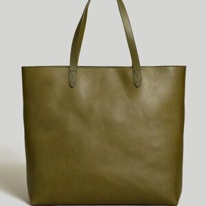 Madewell Zip Top Tote Green/Olive